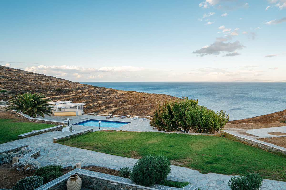 Véranda avec vue sur la mer